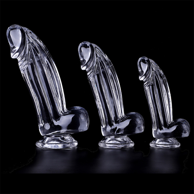 Realist Dildos Clear Dildo with Suction Cup Hands-Free Sex Toy Jelly Dildo Vật liệu an toàn cho cơ thể và đồ chơi tình dục cho người lớn
