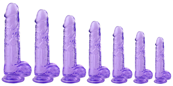 Crystal thực tế Strong Suction Cup Different Inch Dildos cho phụ nữSản phẩm bán nóng