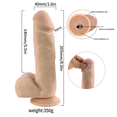 Hot 7.2 Inch Soft Silicone Dildo Xanh cao su dương vật với Strong Suction Cup Adult Sex Toy Dildo cho phụ nữ