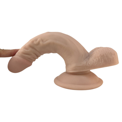 7 inch mềm hai lớp silicone y tế siêu thực tế Dildo cho phụ nữ nhỏ dương vật nhân tạo