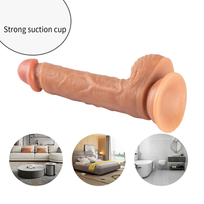 Da cảm giác thực tế Dildo vật liệu mềm dương vật khổng lồ lớn với cốc hút đồ chơi tình dục cho phụ nữ nữ thủ dâm