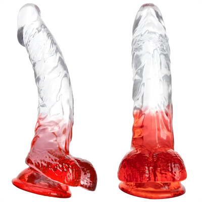 Soft Jelly nhân tạo dương vật khác nhau kích thước Dick đồ chơi cho người lớn màu sắc tinh thể cao su dương vật lớn thực tế Dildo cho Wom