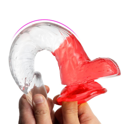Soft Jelly nhân tạo dương vật khác nhau kích thước Dick đồ chơi cho người lớn màu sắc tinh thể cao su dương vật lớn thực tế Dildo cho Wom