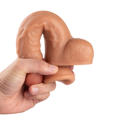 Y tế PVC thực tế mềm Dildo với cốc hút lớn lớn Dick cho phụ nữ Cyber Skin cốc hút dương vật