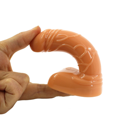 Thực tế Mini kích thước 11cm Anal Dildo với muỗng hút âm đạo Dildo silicone miễn phí mẫu sản phẩm tình dục nam Dildo