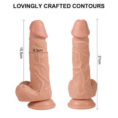 Tiêu đề bán chạy nhất Dildo đen lớn đẩy lên dương vật lớn Dildo Vibrator cho phụ nữ đồ chơi tình dục
