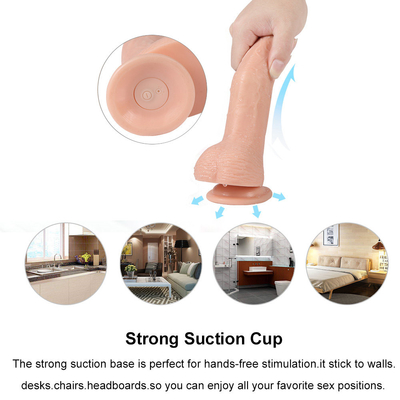 Đàn dương vật silicone mềm Dildo Massage âm đạo tình dục Strong Suction Cup Strap On Dildo Vibrator đồ chơi tình dục cho phụ nữ