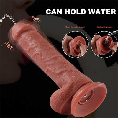 Trung Quốc Nhà máy thực tế đẩy nữ thủ dâm chất lỏng silicone không dây điều khiển từ xa Telescopic Dildo Vibrator