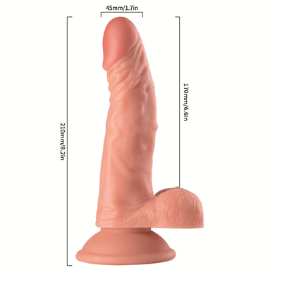 Đồ chơi tình dục đồng tính nữ thực tế 7.88 Inch đeo dây đai dương vật nhân tạo trên dildos cho các cặp vợ chồng nữ