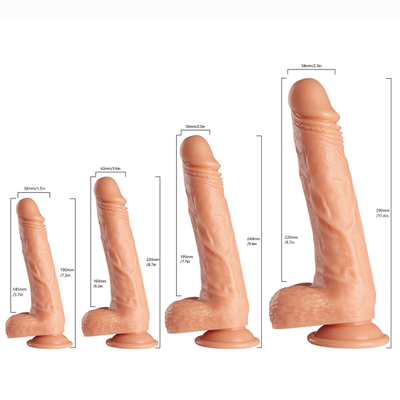 Bán hàng nhiều nhất Dildos thực tế khổng lồ cho phụ nữ PVC Dildo dương vật nhân tạo với cốc hút