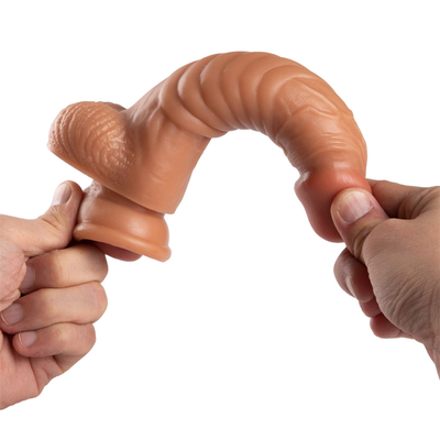Đàn ông nhỏ thực tế Mini Dong dương vật nhân tạo với cốc hút mạnh phụ nữ thủ dâm đồ chơi tình dục