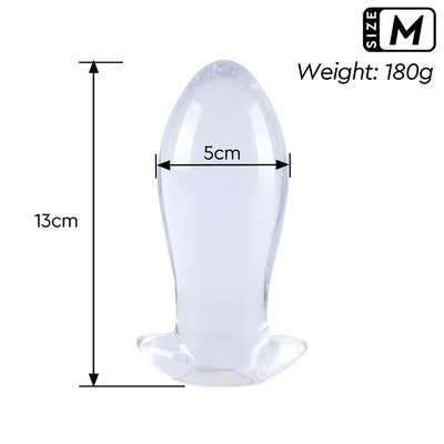 Hàm thân thiện với da Tpe lỗ âm đạo Plug với ngoài lỗ chống rò rỉ mở rộng minh bạch Peep âm đạo Dilator âm đạo