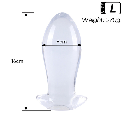 Hàm thân thiện với da Tpe lỗ âm đạo Plug với ngoài lỗ chống rò rỉ mở rộng minh bạch Peep âm đạo Dilator âm đạo