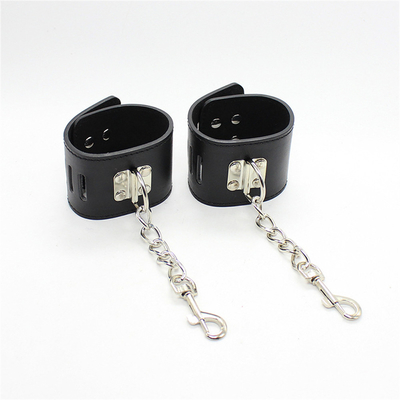 Đai đàn ông da PU Chastity với dây chuyền chốt âm đạo rung động