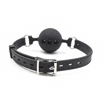Silicone Ball Gag, Ném miệng bằng dây đai silicone cho người lớn chơi