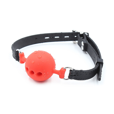 Silicone Ball Gag, Ném miệng bằng dây đai silicone cho người lớn chơi