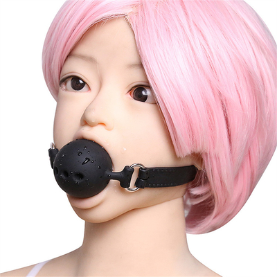 Silicone Ball Gag, Ném miệng bằng dây đai silicone cho người lớn chơi
