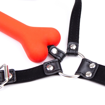 SM Chó xương miệng miệng cắm silicone BDSM cặp đôi da tán tỉnh đồ chơi kiềm chế người lớn cho cặp đôi