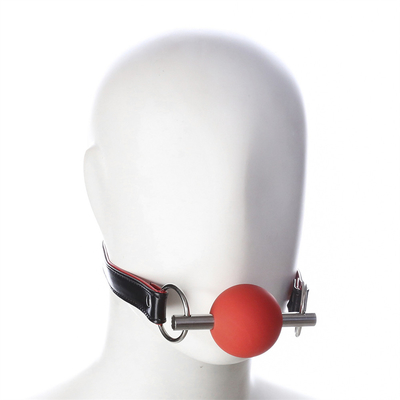 Người lớn SM Bondage Gear miệng Ball Gag với PU da dây chuyền Fetish cặp vợ chồng giữ đồ chơi