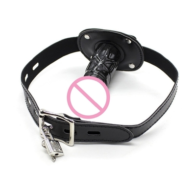 SM Adult Erotica Dildo Mouth Plugs Long Black Dildos For Sex Open Mouth Bondage Gag Các sản phẩm thay thế cho người lớn Erotica M