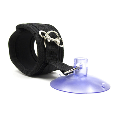 Cotton Black Bondage Cuff Với Strong Suction Cup Sucker Cho Cosplay Games