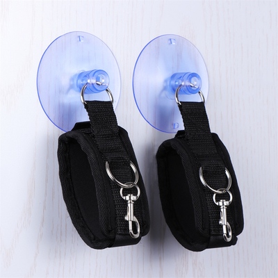 Cotton Black Bondage Cuff Với Strong Suction Cup Sucker Cho Cosplay Games