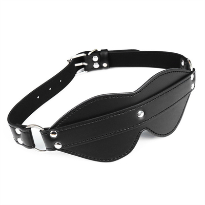 BDSM Áo che mắt Bondage PU Da SM Trò chơi Sexy Blindfold cho nam giới