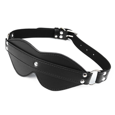 BDSM Áo che mắt Bondage PU Da SM Trò chơi Sexy Blindfold cho nam giới