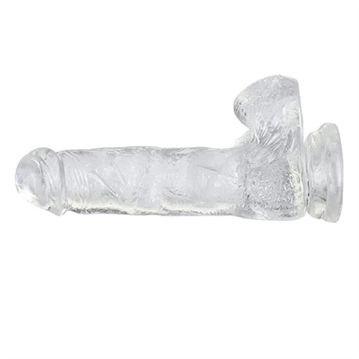 Dildos thực tế cảm thấy như da tinh khiết Dildos với cốc hút để chơi không tay