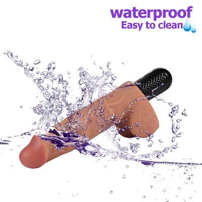 Cơ thể an toàn dương vật thực sự Vibration đồ chơi tình dục Dildo điện cho phụ nữ