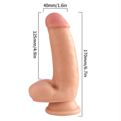 17cm Dildo Soft Sex Toy PVC Dildo Clear with Strong Suction Cup cho phụ nữ nam giới đồng tính adult sex toys trò chơi