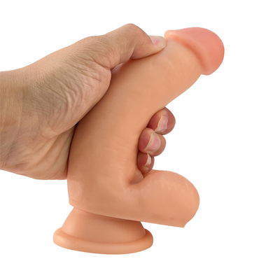 17cm Dildo Soft Sex Toy PVC Dildo Clear with Strong Suction Cup cho phụ nữ nam giới đồng tính adult sex toys trò chơi