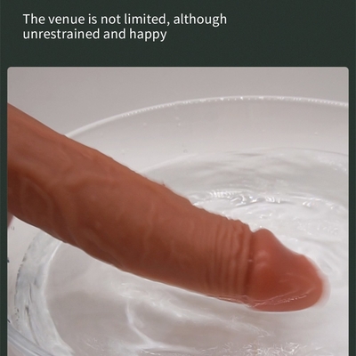 Không dây điều khiển từ xa silicone Dildo Vibrator sưởi ấm Dildo xoay Vibrating đẩy Dildo cho thủ dâm nữ