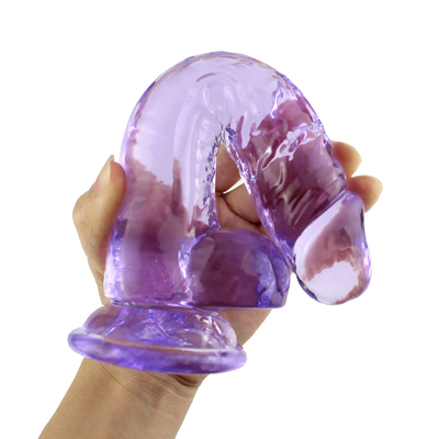 Đồ chơi tình dục dương vật giả thực tế trong suốt Phallus Gậy cho phụ nữ