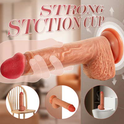 Máy điều khiển từ xa không dây khổng lồ thực tế điều khiển từ xa Vibrator Dildo lớn Động lực khổng lồ Dildo với cốc hút mạnh Love Dildo