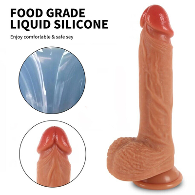 Kiểm soát từ xa Đẩy Dildo Vibrator bán buôn đồ chơi tình dục cơ thể an toàn xoay xoay thực tế Dildo cho phụ nữ và nam giới