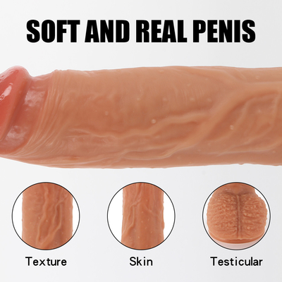 Kiểm soát từ xa Đẩy Dildo Vibrator bán buôn đồ chơi tình dục cơ thể an toàn xoay xoay thực tế Dildo cho phụ nữ và nam giới