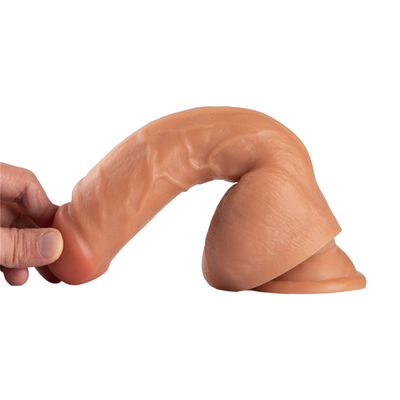 9 'inch PVC y tế thực tế mềm Dildo với cốc hút lớn lớn Dick cho phụ nữ Cyber Skin cốc hút dương vật