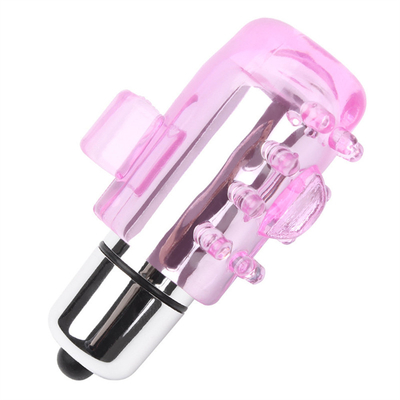 Vibrating Penis Ring Delay Ejaculation Sleeve Vibrator Penis Ring Nhựa cho nam giới