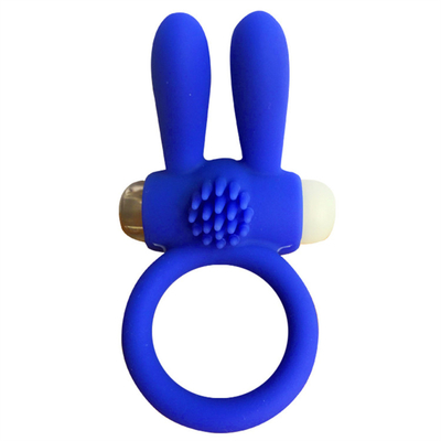 Chiếc nhẫn thỏ đực Vibrator Chiếc nhẫn dương vật với hạt để kích thích thêm