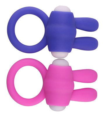 Chiếc nhẫn thỏ đực Vibrator Chiếc nhẫn dương vật với hạt để kích thích thêm