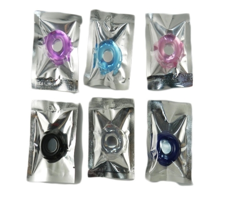 Đồ dùng silicone nam Đồ dùng tinh thể màu sắc Khóa tinh trùng Nhẫn trì hoãn Nhẫn vui vẻ Các sản phẩm dành cho người lớn