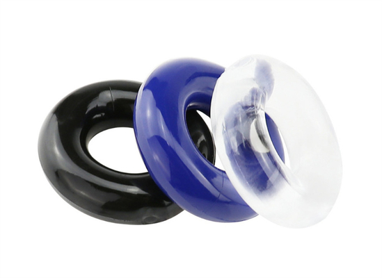 Đồ dùng silicone nam Đồ dùng tinh thể màu sắc Khóa tinh trùng Nhẫn trì hoãn Nhẫn vui vẻ Các sản phẩm dành cho người lớn