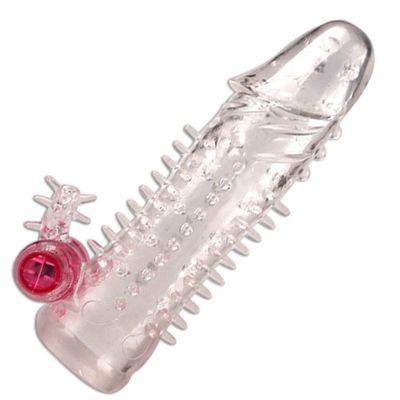 PS-04 Y tế TPE Penis Extender Bao cao su mở rộng dương vật, Rung tay kéo dài