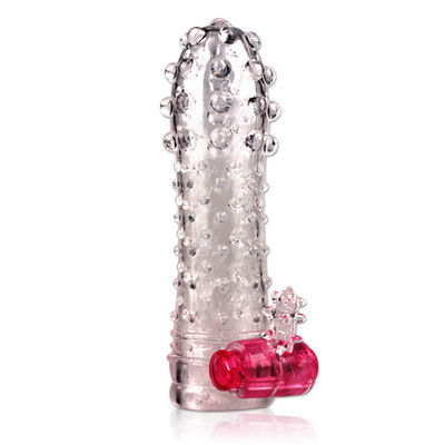 PS-04 Y tế TPE Penis Extender Bao cao su mở rộng dương vật, Rung tay kéo dài