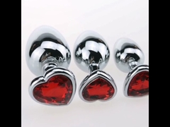 Đồ chơi mông bằng kim loại sang trọng Huấn luyện viên hậu môn hình trái tim Jewel Butt Plug Kit S&M dành cho người lớn Đồ chơi hậu môn đồng tính nam Người phụ nữ Quà tặng tình dục Những thứ dành cho người mới bắt đầu Cặp đôi